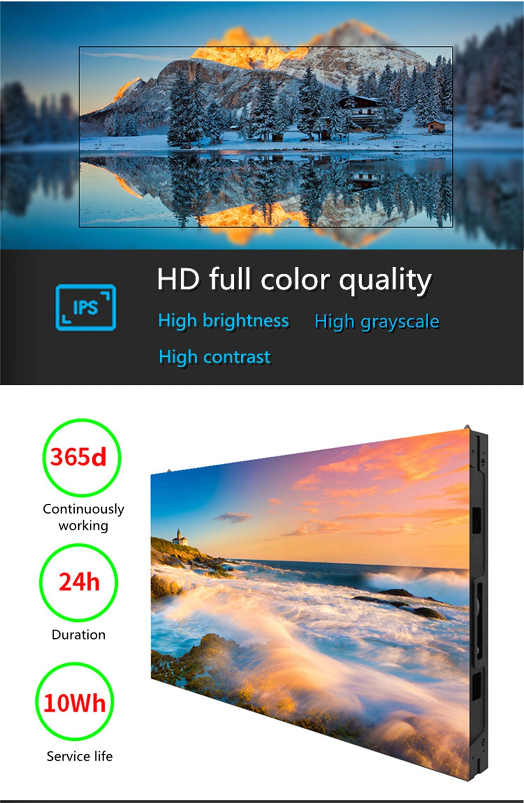 4K HD Video Wall P1.56 Fine Pitch LED Display with Professional Technical Support