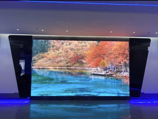 P1.83 Affichage à LED fixe intérieur polychrome de service avant épissage sans couture de l'écran de mur vidéo numérique en aluminium moulé sous pression