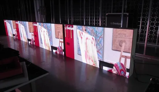 Affichage à rideau LED à installation fixe P10