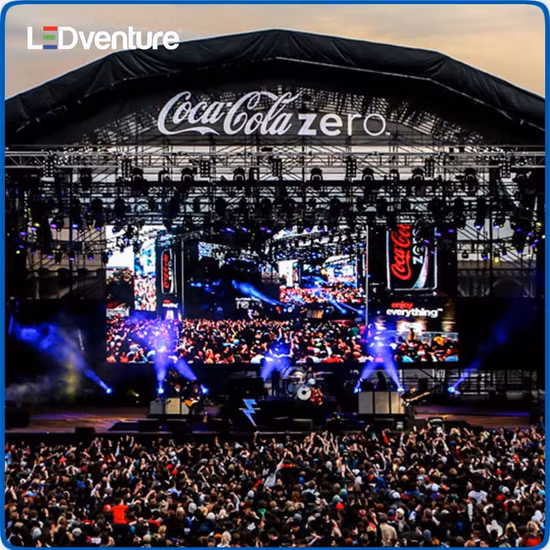 Affichage d'écran LED extérieur intérieur polychrome HD pour la publicité Fenêtre de location Affichage LED Service avant Service arrière Conception d'angle flexible avec prix d'usine